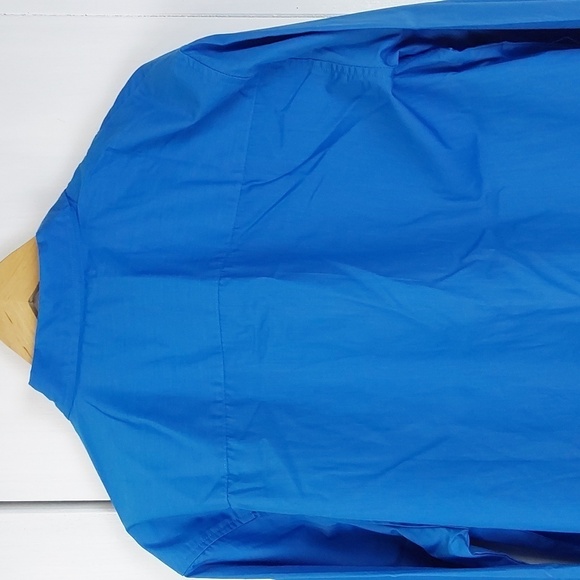 Duke Haband Bright Blue Pearl Snap Western Cowboy Shirt Sz.Large - Picture 6 of 9